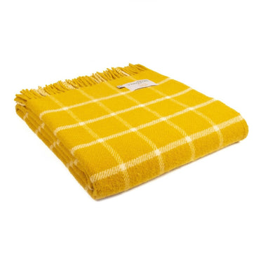 Tweedmill Chequered Wool Throw 150 x 183cm