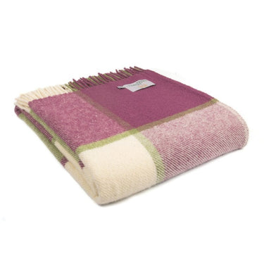 Tweedmill Pure New Wool Block Check Throw 150 x 183cm