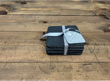 Valley Mill 4 Square Welsh Slate Coasters