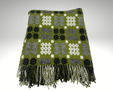 WELSH TAPESTRY THROW-GREEN