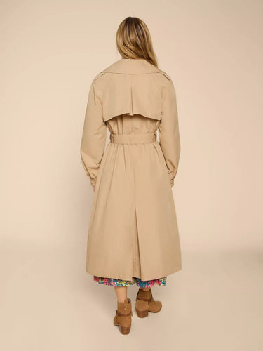 White Stuff Finley Trench Coat - Light Natural