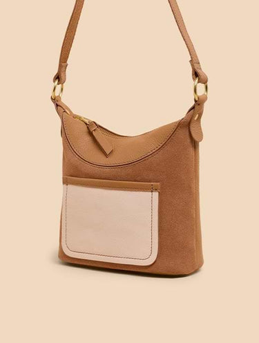 White Stuff Mini Fleur Suede Crossbody