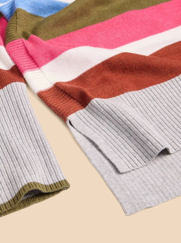 White Stuff Olive Stripe Knitted Jumper