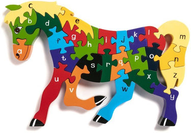 Wooden Alphabet Horse Jigsaw