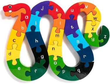 Wooden Alphabet Snake Jigsaw