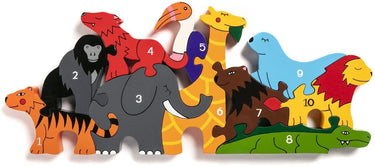 Wooden Number Zoo Jigsaw