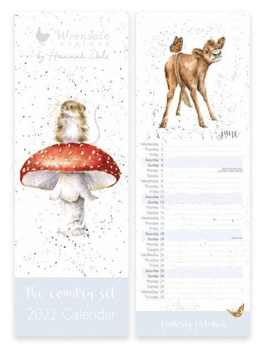 Wrendale 2022 The Country Set Slim Calendar
