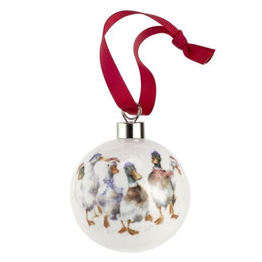 Wrendale Designs All Wrapped Up' Christmas Bauble