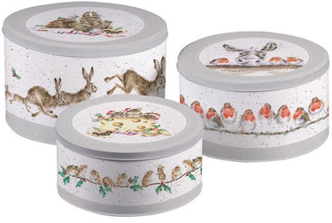 Wrendale Designs Country Animal Christmas Cake Tin