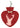 W?rmflaschen Deer Heart Shaped Hot Water Bottle